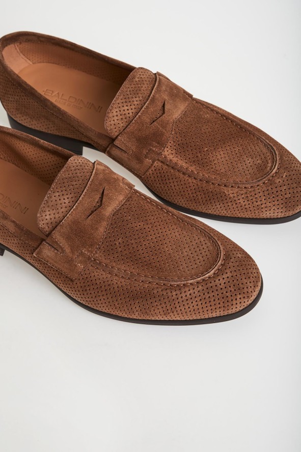 Mokasyny męskie zamszowe BALDININI