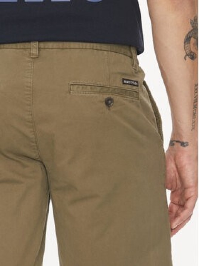 Marc O'Polo Szorty materiałowe M23 0384 15000 Zielony Regular Fit