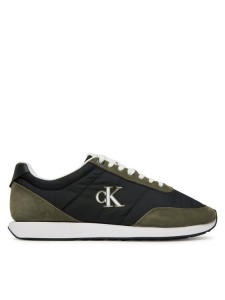 Calvin Klein Sneakersy Retro Runner Ess Mix Mat YM0YM01361 Czarny