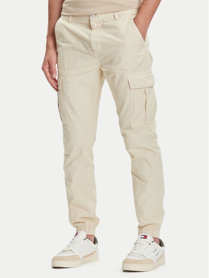 Tommy Jeans Joggery Austin DM0DM21791 Beżowy Slim Fit