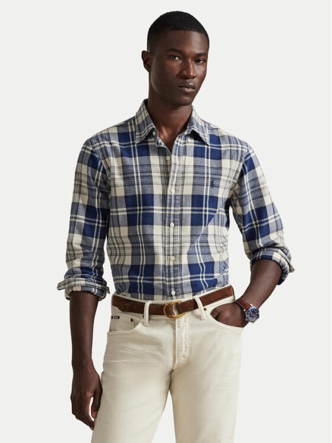 Polo Ralph Lauren Koszula 710953707004 Granatowy Custom Fit