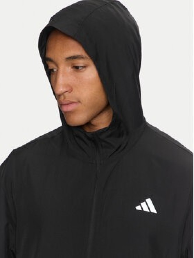 adidas Kurtka do biegania Run It IL7230 Czarny Regular Fit