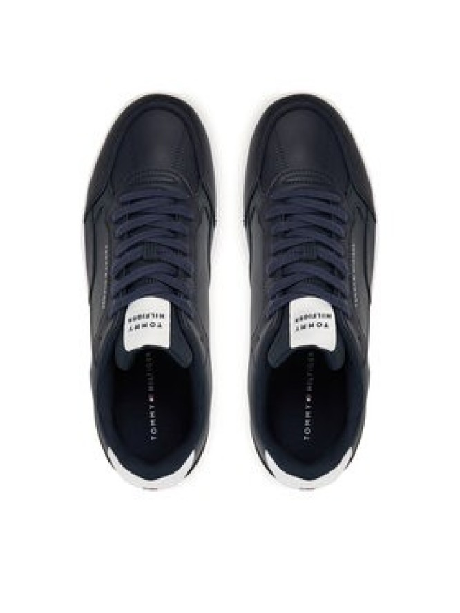 Tommy Hilfiger Sneakersy Th Basket Core Stripes FM0FM05631 Granatowy