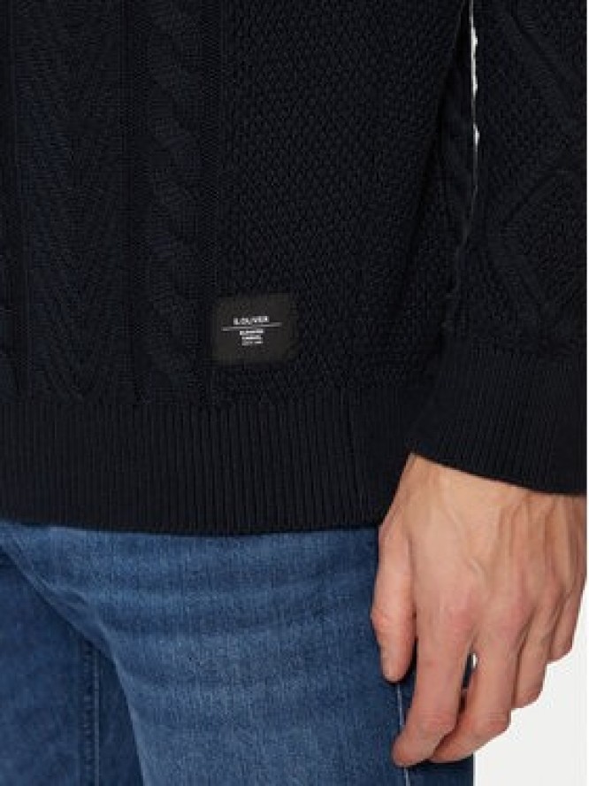 s.Oliver Sweter 2152198 Granatowy Regular Fit