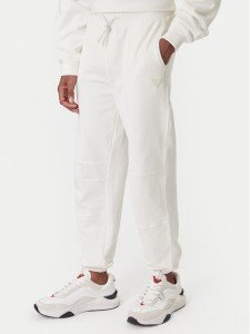 Guess Spodnie dresowe Z6RB03 K9YI1 Biały Regular Fit