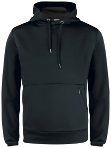 clique Oakdale bluza z kapturem z poliestru – black
