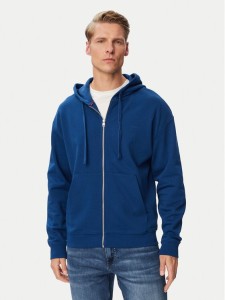 HUGO Bluza Dapozip 50548651 Niebieski Relaxed Fit