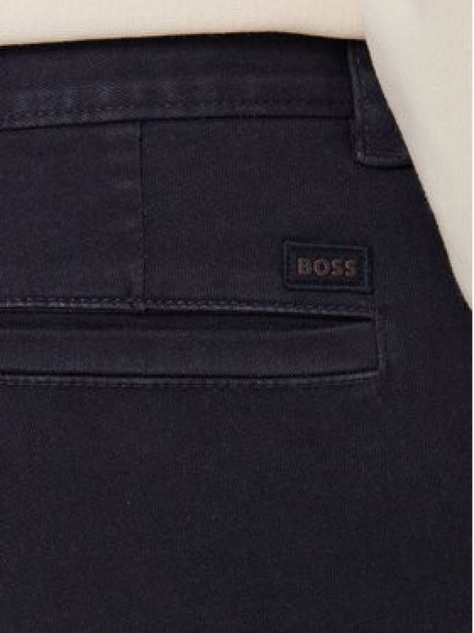 BOSS Chinosy 50547865 Granatowy Slim Fit