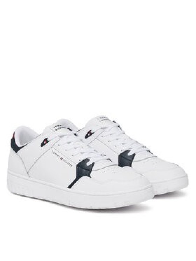 Tommy Hilfiger Sneakersy Th Basket Core Lite Lth Mix FM0FM05518 Biały