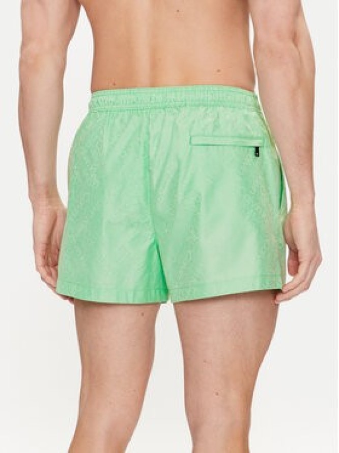 Calvin Klein Swimwear Szorty kąpielowe KM0KM01000 Zielony Regular Fit
