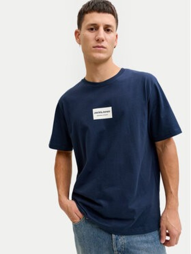 Jack & Jones T-Shirt Frank 12288092 Granatowy Relaxed Fit