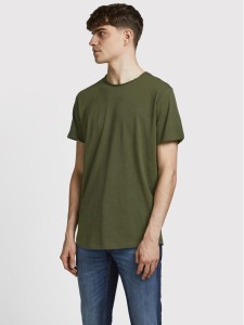 Jack & Jones T-Shirt Basher 12182498 Zielony Regular Fit
