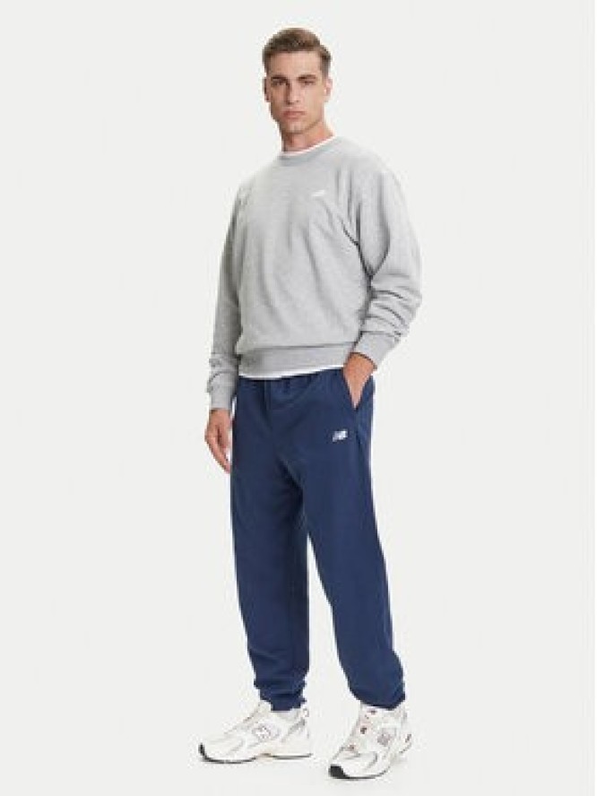 New Balance Bluza Small Logo MT41507 Szary Relaxed Fit