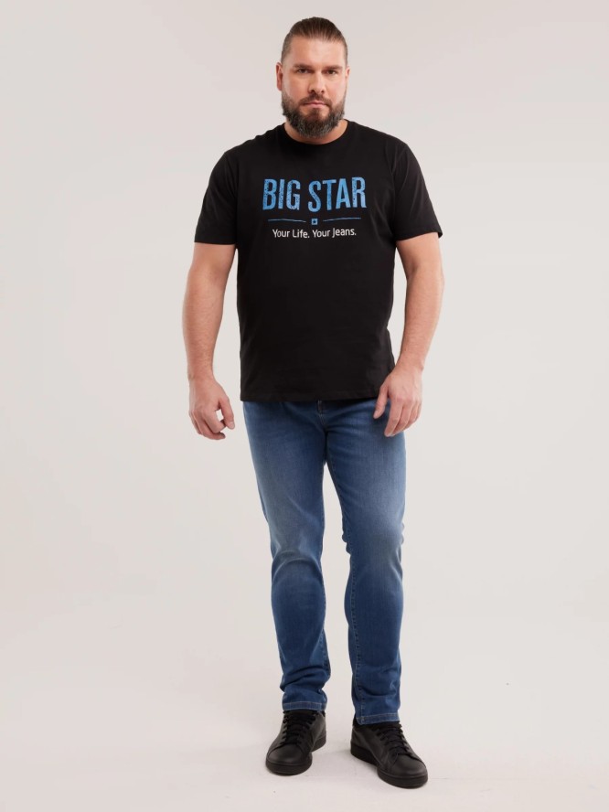 Jeansy męskie dopasowane niebieskie Tedd 356