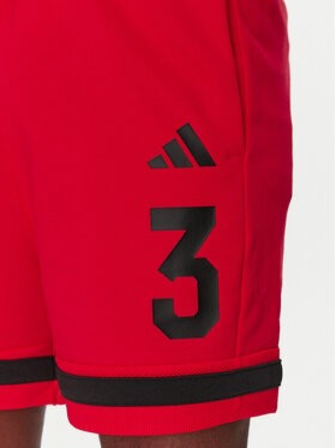 adidas Szorty sportowe Seasonal Essentials Sport JD8089 Czerwony Regular Fit