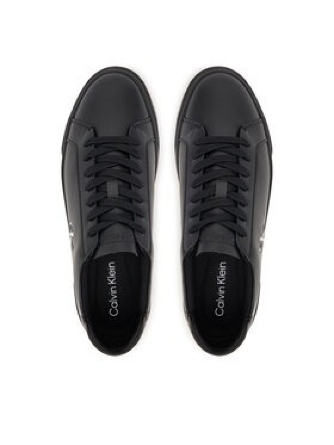 Calvin Klein Sneakersy Basket Cupsole Laceup Lth Ml YM0YM01460 Czarny