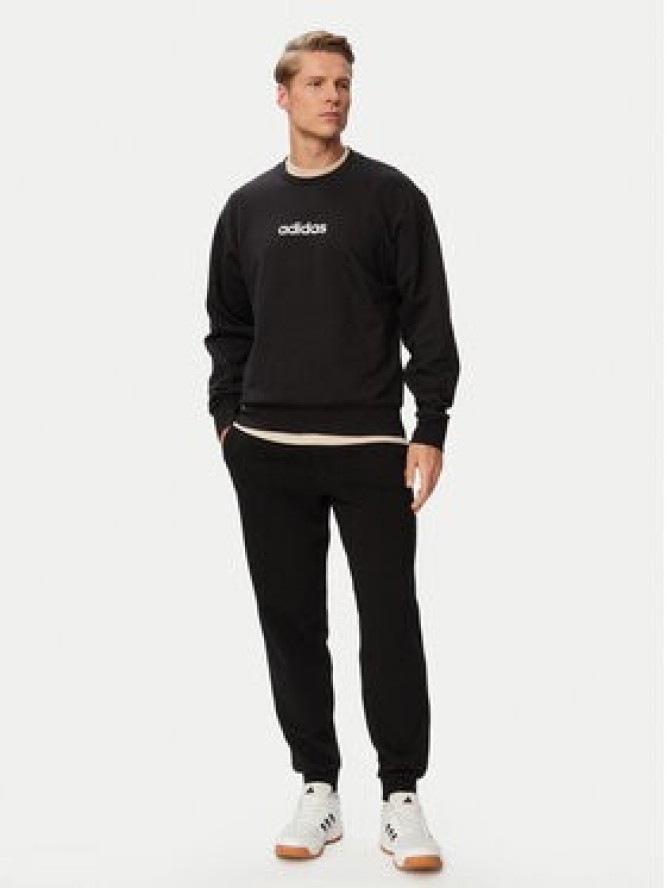 adidas Bluza Essentials Linear Fleece JM1759 Czarny Regular Fit