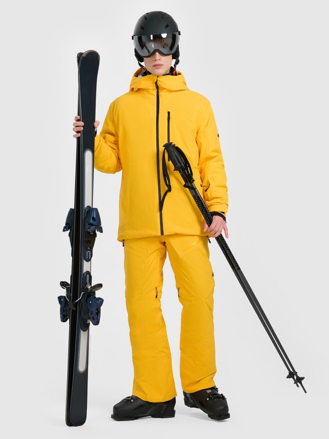 4F Kurtka narciarska membrana 15000 męska - żółta XXL