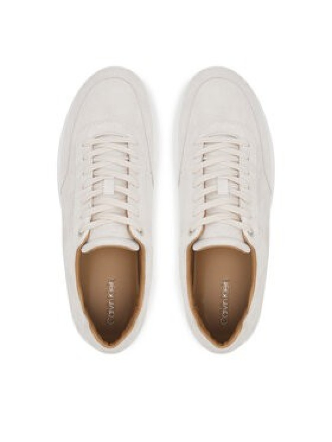 Calvin Klein Sneakersy Clean Cup Low Laceup Oxf Su HM0HM01880 Beżowy
