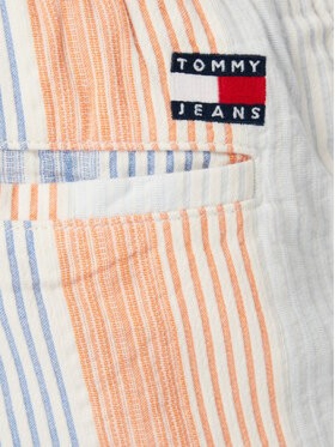 Tommy Jeans Szorty materiałowe DM0DM22830 Kolorowy Relaxed Fit