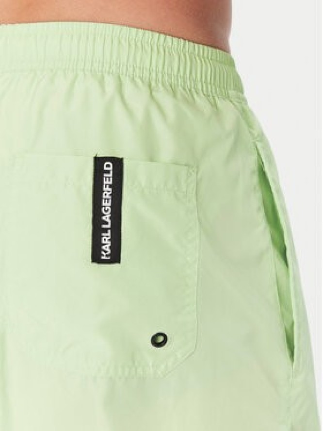 KARL LAGERFELD Szorty kąpielowe A1M46013 Zielony Regular Fit