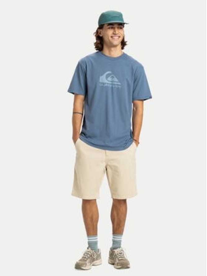 Quiksilver T-Shirt Ev Comp Logo EQYZT08182 Niebieski Regular Fit