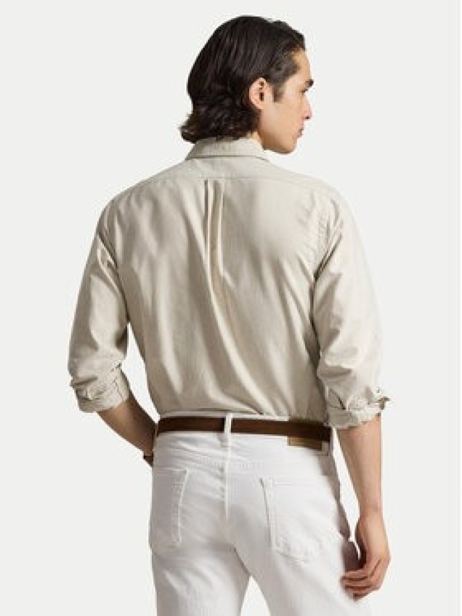 Polo Ralph Lauren Koszula 710792161019 Beżowy jasny Slim Fit