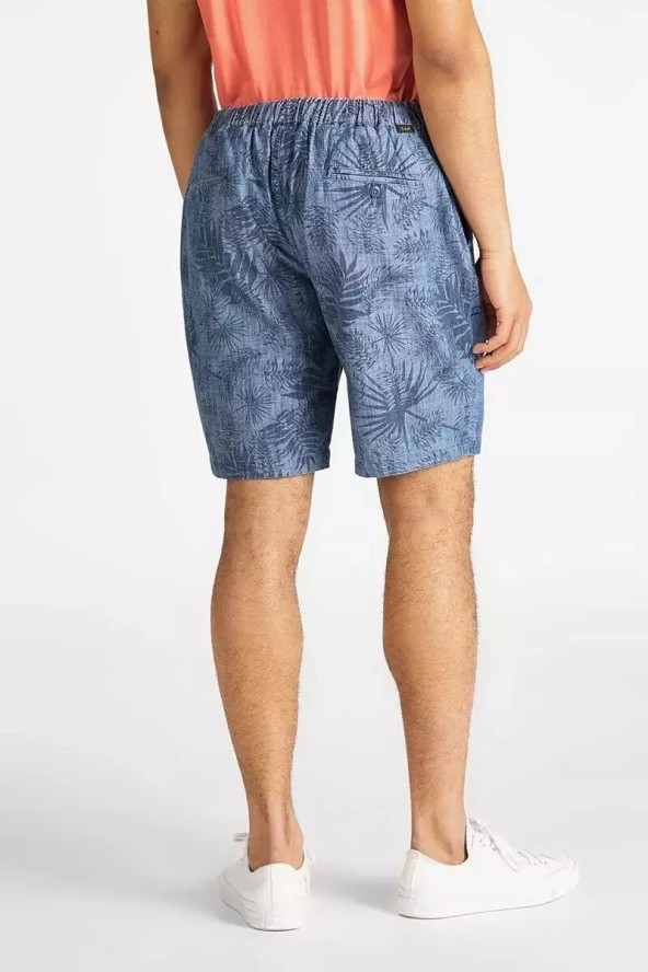 LEE DRAWSTRING SHORT REGULAR MĘSKIE SZORTY KRÓTKIE SPODENKI WASHED BLUE L73UJNLR 112120776