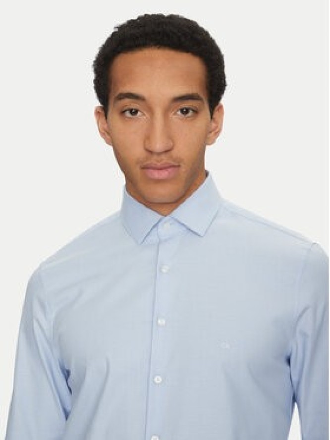 Calvin Klein Koszula K10K114310 Błękitny Slim Fit