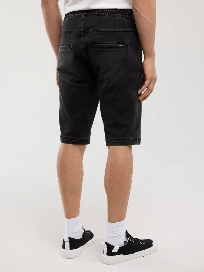 Szorty męskie jeansowe czarne Parker 954