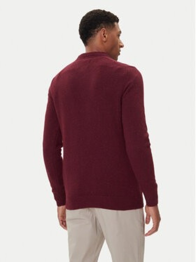 Barbour Sweter Essential Tisbury MKN0844RE56 Bordowy Regular Fit