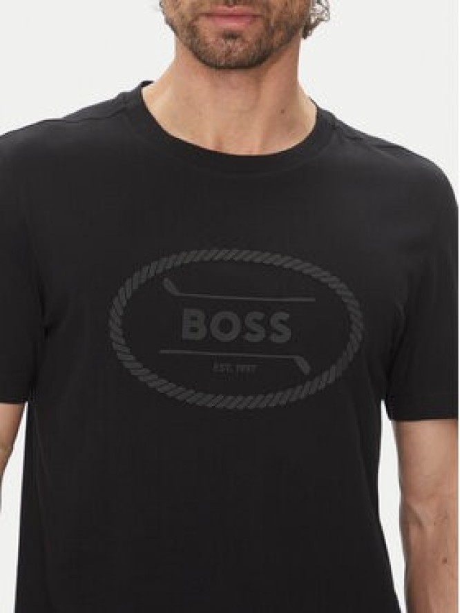 BOSS T-Shirt 50537825 Czarny Regular Fit