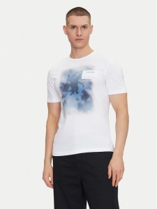 Calvin Klein T-Shirt Photo Print K10K114157 Biały Regular Fit