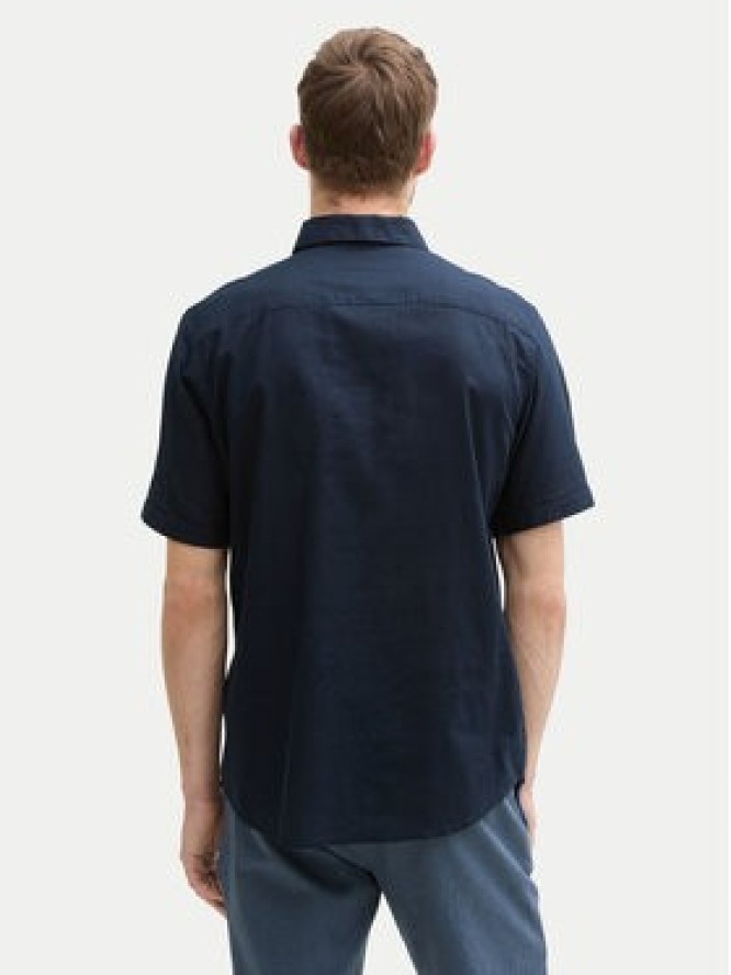 Tom Tailor Koszula 1045098 Granatowy Regular Fit