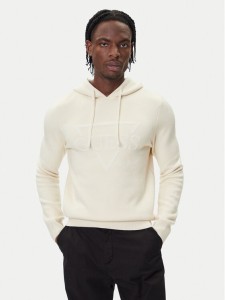 Guess Bluza M5BR18 Z0470 Beżowy Regular Fit