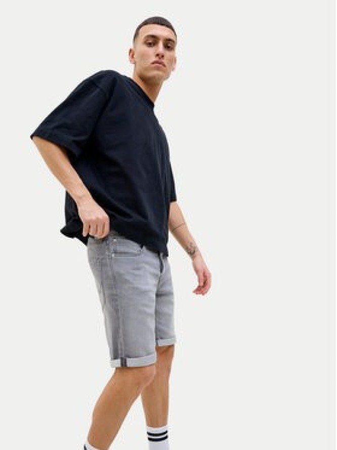 Jack & Jones Szorty jeansowe Rick 12269502 Szary Regular Fit