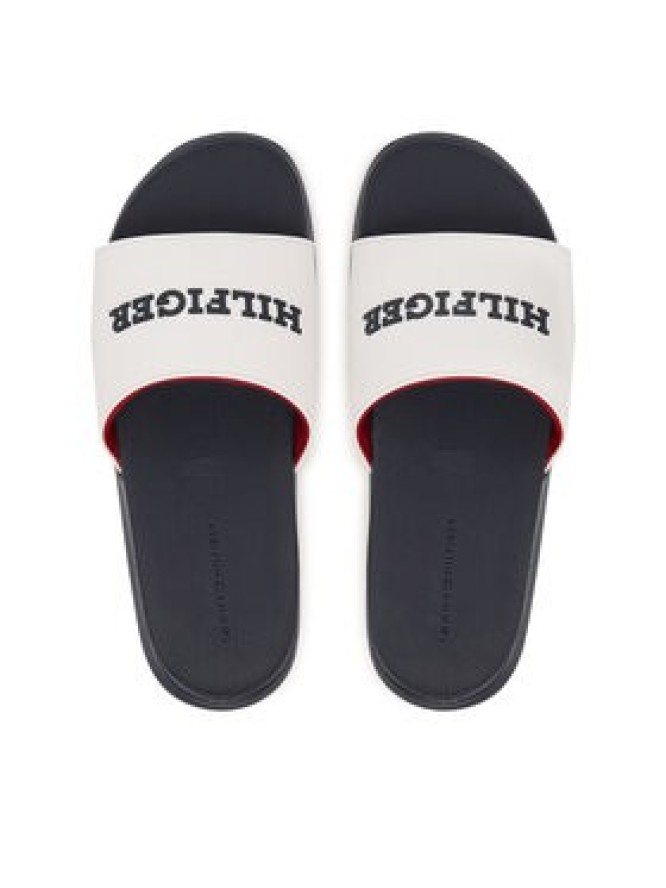 Tommy Hilfiger Klapki Dual Density Hilfiger Pool Slide FM0FM05797 Biały