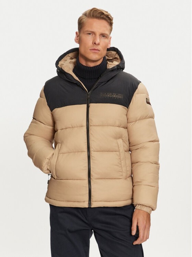 Napapijri Kurtka zimowa A-Hornelen NP0A4GLL Beżowy Regular Fit