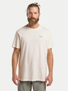 Jack Wolfskin T-Shirt Essential 1808382 Écru Regular Fit