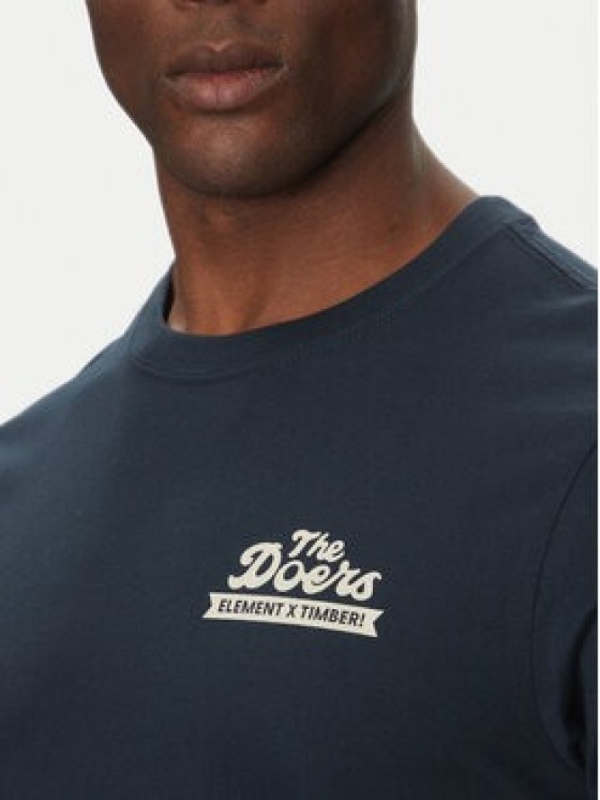 Element T-Shirt ELYZT00520 Granatowy Regular Fit