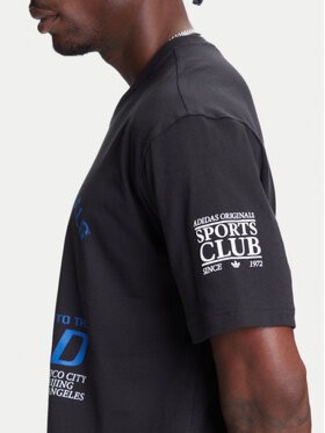 adidas T-Shirt 90s Football Graphic JX3064 Czarny Regular Fit