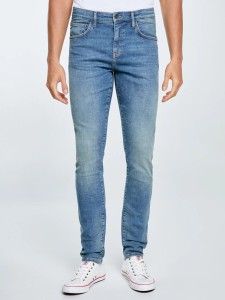 Jeansy męskie niebieskie Deric High Waist 390