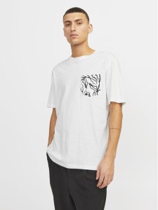 Jack & Jones T-Shirt Lafayette 12250435 Biały Standard Fit