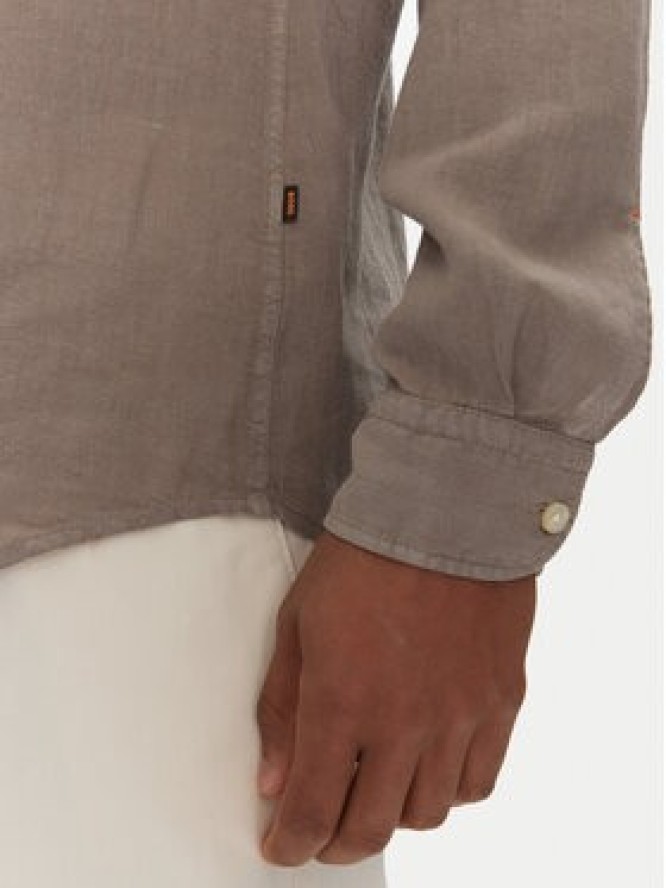 BOSS Koszula 50537369 Beżowy Regular Fit