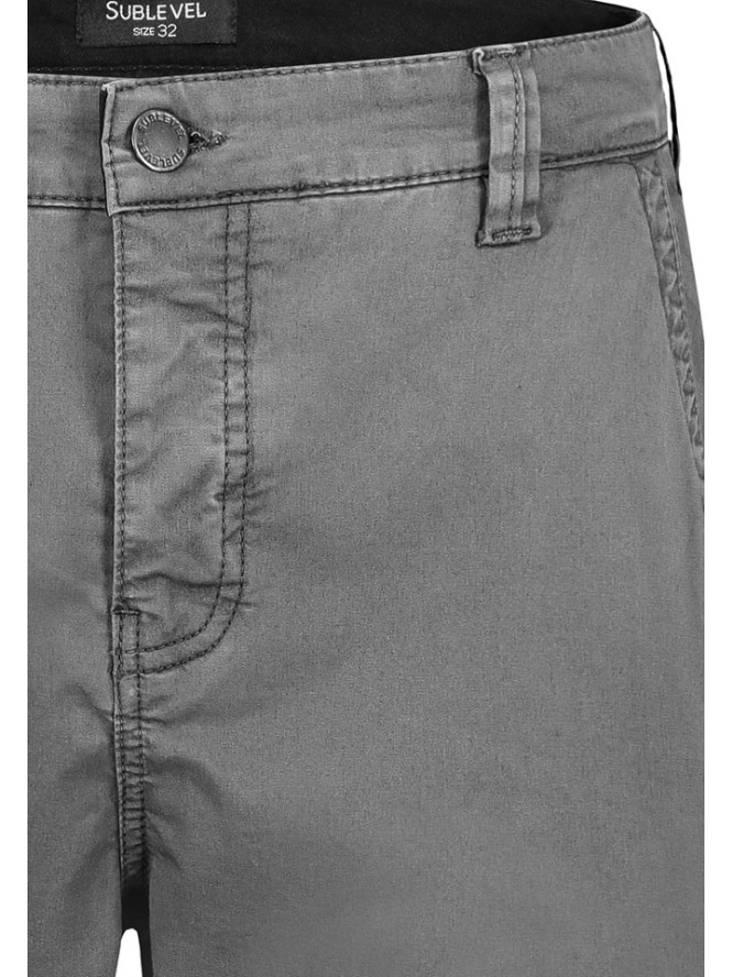 Sublevel Spodnie chino w kolorze szarym rozmiar: W30