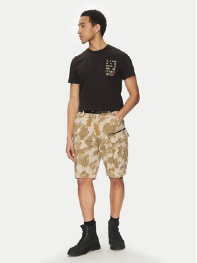 G-Star Raw Szorty materiałowe Rovic Zip D08566-D955 H174 Beżowy Relaxed Fit