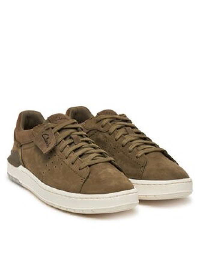 Clarks Sneakersy Courtlite2 Run 26181324 Khaki