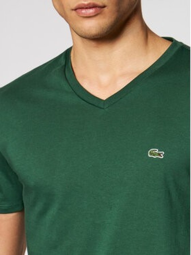 Lacoste T-Shirt TH6710 Zielony Regular Fit