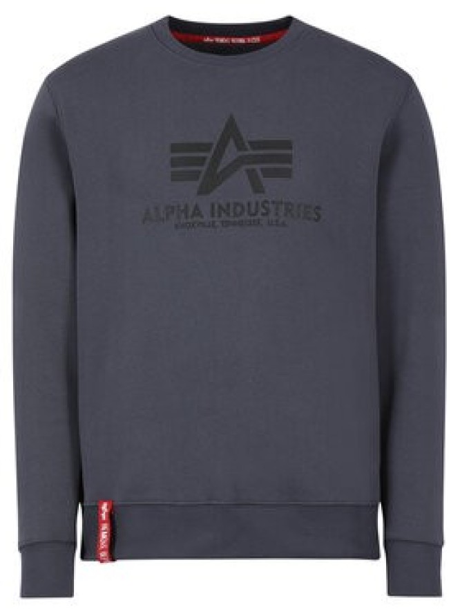 Alpha Industries Bluza Basic 178302 Szary Regular Fit