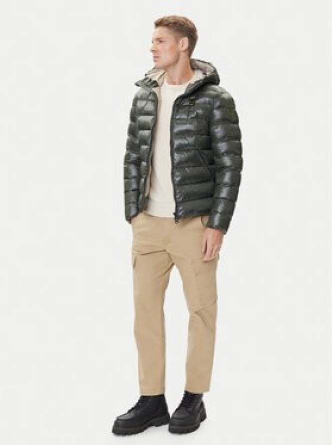 Blauer Kurtka przejściowa 25WBLUC02079 Zielony Regular Fit